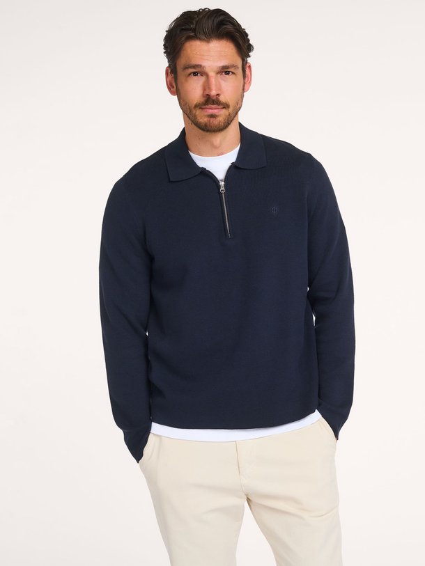 Ontdek de Saguna organic cottonmix polo trui van Samsoe Samsoe in de kleur Donkerblauw bij Orangebag. Op werkdagen voor 21:45 besteld, morgen in huis.