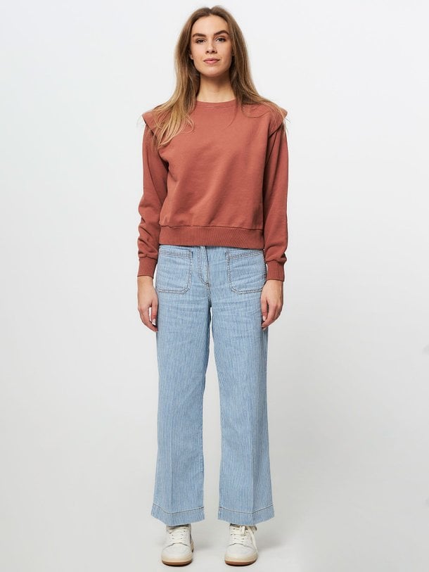 Ontdek de Aldricks katoenen wide leg cropped broek van Sessun in de kleur blauw bij Orangebag. Op werkdagen voor 21:45 besteld, morgen in huis.