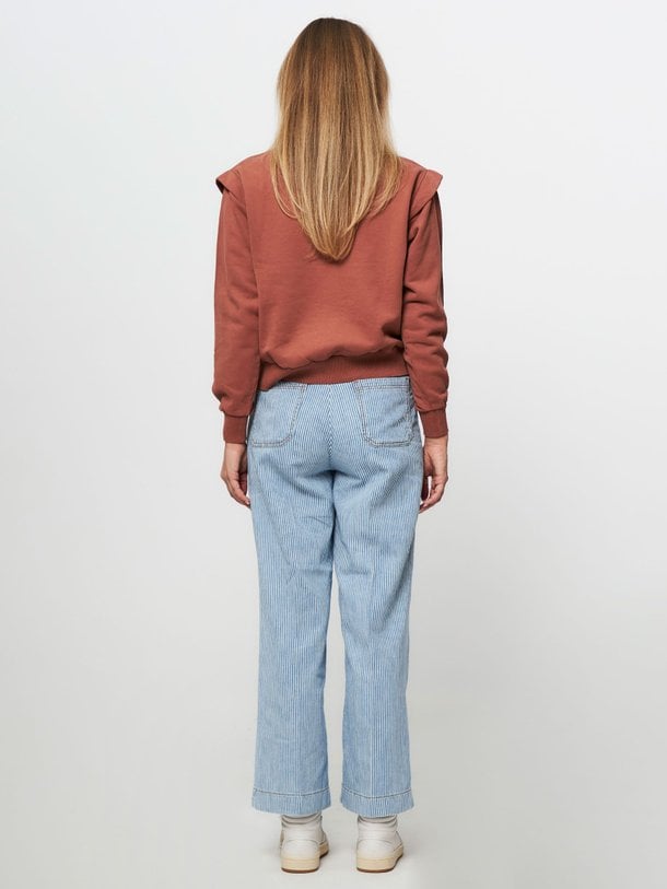 Ontdek de Aldricks katoenen wide leg cropped broek van Sessun in de kleur blauw bij Orangebag. Op werkdagen voor 21:45 besteld, morgen in huis.