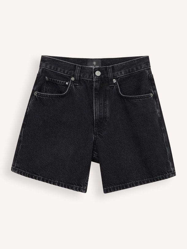 Ontdek de Delaney denim short van Anine Bing in de kleur Zwart bij Orangebag. Op werkdagen voor 21:45 besteld, morgen in huis.