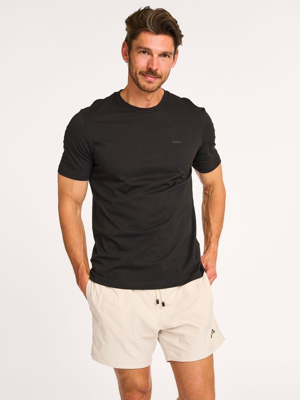 Ontdek de Thompson katoenen logo T-shirt van Boss in de kleur zwart bij Orangebag. Op werkdagen voor 21:45 besteld, morgen in huis.