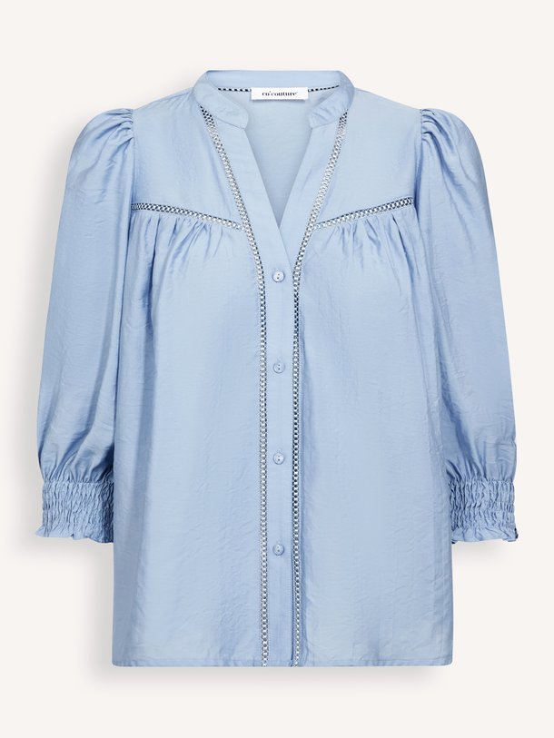 Co'Couture Callum geweven blouse - Blauw Ontdek de Callum geweven blouse van Co'Couture in de kleur Blauw bij Orangebag. Op werkdagen voor 21:45 besteld, morgen in huis.