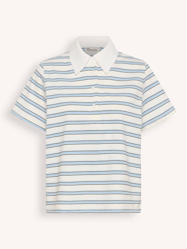Ontdek de Asla katoenmix polo T-shirt van My Essential Wardrobe in de kleur Off-white bij Orangebag. Op werkdagen voor 21:45 besteld, morgen in huis.