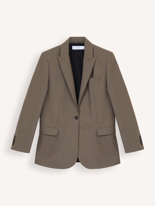 Ontdek de Chalan wolmix blazer van Iro in de kleur kaki bij Orangebag. Op werkdagen voor 21:45 besteld, morgen in huis.