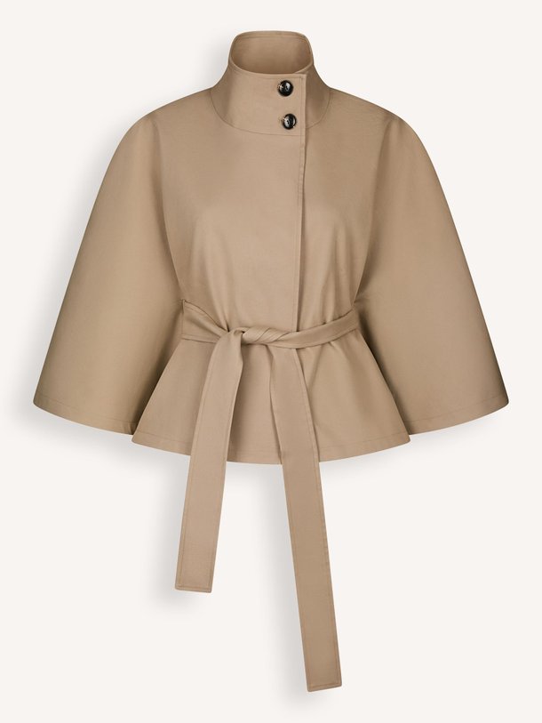 Ontdek de Zanna katoenmix cape van Neo Noir in de kleur Zand bij Orangebag. Op werkdagen voor 21:45 besteld, morgen in huis.