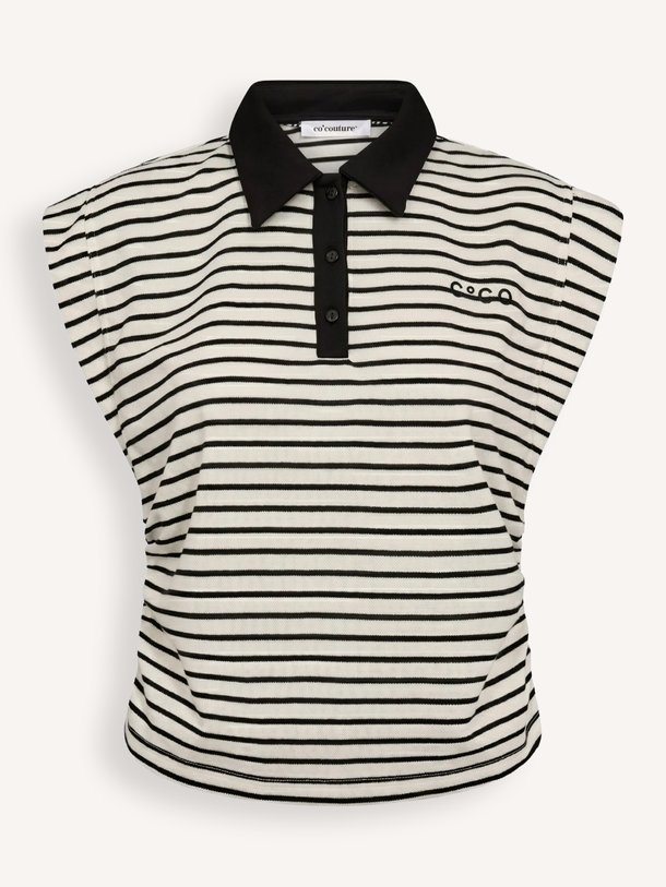 Ontdek de Norma katoenmix top van Co'Couture in de kleur Zwart bij Orangebag. Op werkdagen voor 21:45 besteld, morgen in huis.