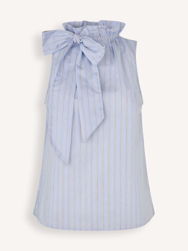 Ontdek de Augusta organic cotton mix gestreepte top van Modstrom in de kleur Blauw bij Orangebag. Op werkdagen voor 21:45 besteld, morgen in huis.