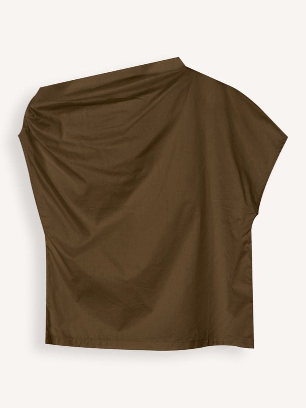 Ontdek de Feline katoenen asymmetrische top van Nathalie Vleeschouwer in de kleur Donkergroen bij Orangebag. Op werkdagen voor 21:45 besteld, morgen in huis.