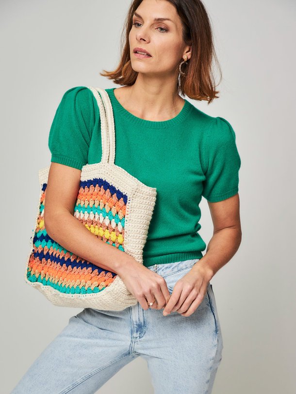 Meami, katoen/cashmeremix trui