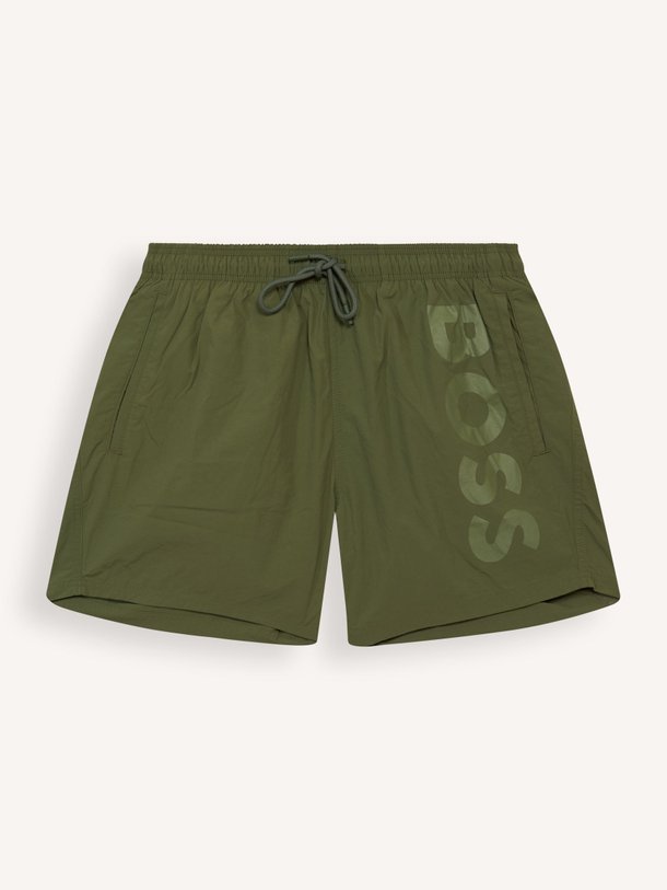 Boss Octopus - Geweven Logo Zwembroek - Donkergroen Ontdek de Octopus geweven logo zwembroek van Boss in de kleur donkergroen bij Orangebag. Op werkdagen voor 21:45 besteld, morgen in huis.