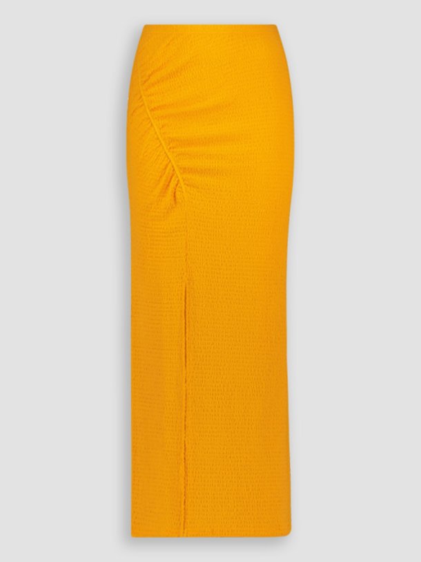 Ontdek de Ette katoenmix rok met structuur van Another-Label in de kleur okergeel bij Orangebag. Op werkdagen voor 21:45 besteld, morgen in huis.