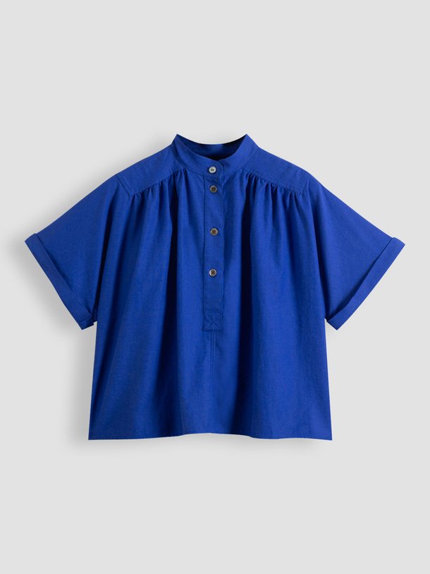 Ontdek de Pear viscosemix blouse van Bellerose in de kleur kobalt bij Orangebag. Op werkdagen voor 21:45 besteld, morgen in huis.