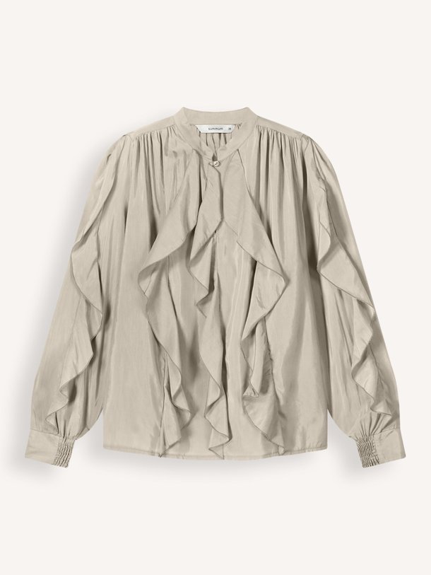 Ontdek de Katoen/viscosemix top van Summum in de kleur beige bij Orangebag. Op werkdagen voor 21:45 besteld, morgen in huis.