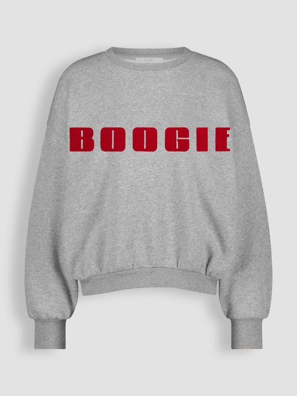 Ontdek de Bibi katoenmix gemêleerde sweater met print van By-Bar in de kleur grijs bij Orangebag. Op werkdagen voor 21:45 besteld, morgen in huis.