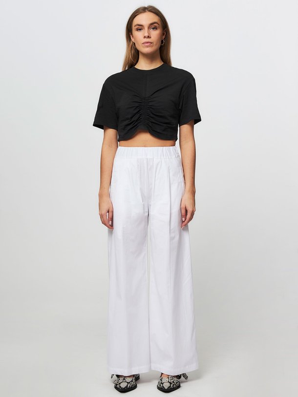 Ontdek de Katoenmix palazzo van Semicouture in de kleur wit bij Orangebag. Op werkdagen voor 21:45 besteld, morgen in huis.