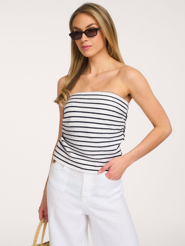 Ontdek de Katoenen badstof strapless top van Speezys in de kleur Donkerblauw bij Orangebag. Op werkdagen voor 21:45 besteld, morgen in huis.