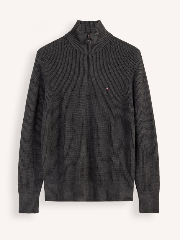 Ontdek de Katoenen rib trui van Tommy Hilfiger in de kleur donkergrijs bij Orangebag. Op werkdagen voor 21:45 besteld, morgen in huis.