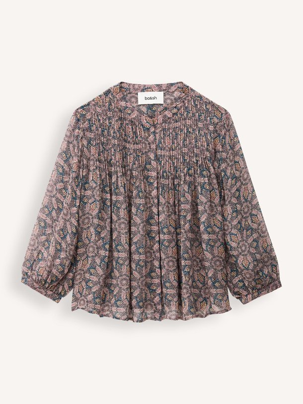 Ontdek de Tazio viscose blouse met print van ba&sh in de kleur Blauw bij Orangebag. Op werkdagen voor 21:45 besteld, morgen in huis.