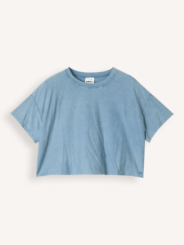 Ontdek de Farpy katoenen T-shirt van Bellerose in de kleur Blauw bij Orangebag. Op werkdagen voor 21:45 besteld, morgen in huis.