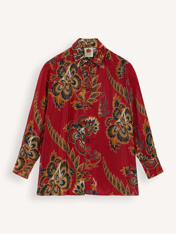 Ontdek de Viscose blouse met print van Farm Rio in de kleur rood bij Orangebag. Op werkdagen voor 21:45 besteld, morgen in huis.