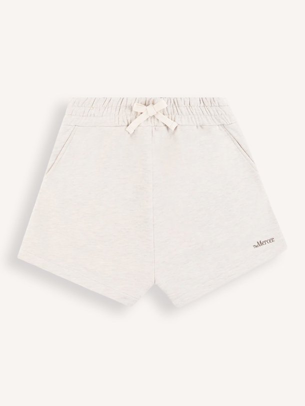 Ontdek de Meap katoenmix gemêleerde sweatshort van Mercer Amsterdam in de kleur Ecru bij Orangebag. Op werkdagen voor 21:45 besteld, morgen in huis.