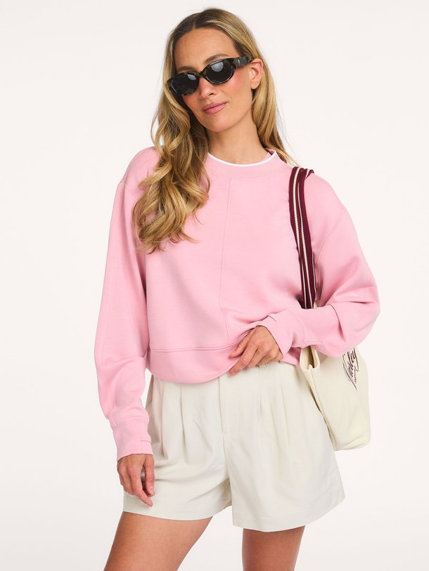 Ontdek de Tasmin modalmix sweater van Varley in de kleur Roze bij Orangebag. Op werkdagen voor 21:45 besteld, morgen in huis.