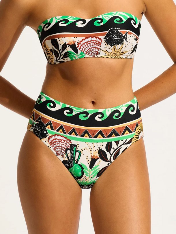 Ontdek de Atlantis High Waisted Pant van Seafolly in de kleur groen bij Orangebag. Op werkdagen voor 21:45 besteld, morgen in huis.