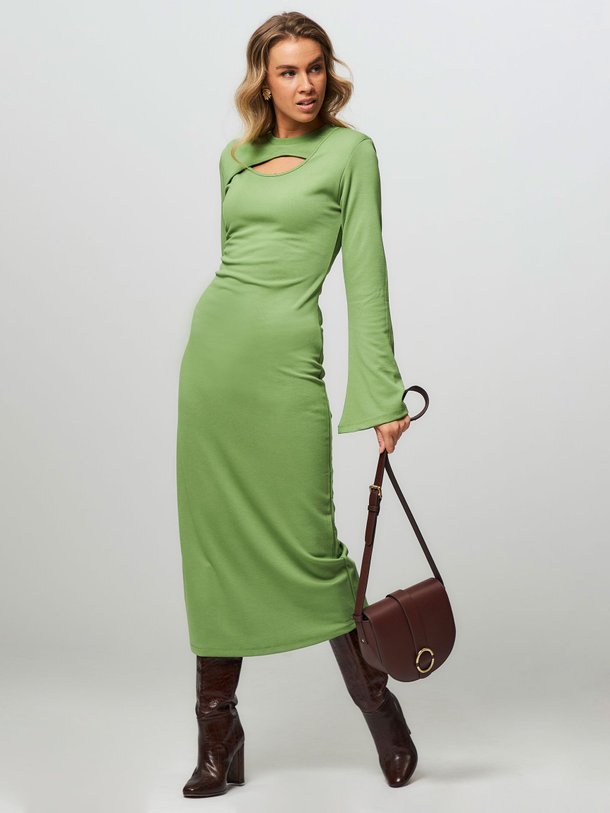 Ontdek de Anka viscosemix jersey jurk van Gestuz in de kleur groen bij Orangebag. Op werkdagen voor 21:45 besteld, morgen in huis.