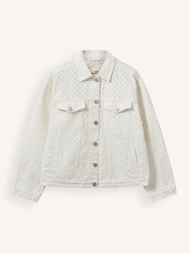Ontdek de Audrey denim jack van Sofie Schnoor in de kleur Off-white bij Orangebag. Op werkdagen voor 21:45 besteld, morgen in huis.