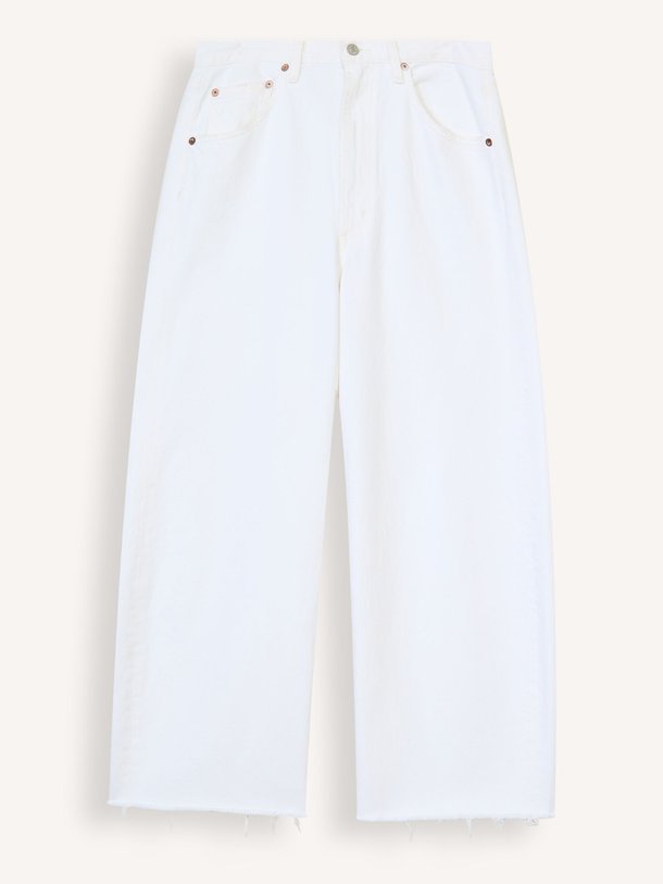 Ontdek de Low curve loose fit cropped non-stretch jeans van Agolde in de kleur Off-white bij Orangebag. Op werkdagen voor 21:45 besteld, morgen in huis.