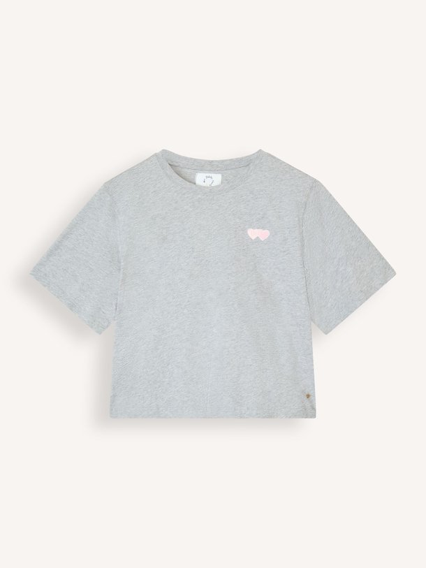 Ontdek de Katoenen gemêleerd T-shirt van Des Petits Hauts in de kleur Grijs bij Orangebag. Op werkdagen voor 21:45 besteld, morgen in huis.