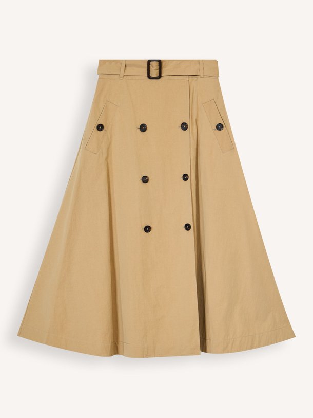 Ontdek de Hettie katoenmix A-lijn rok van Bellerose in de kleur Zand bij Orangebag. Op werkdagen voor 21:45 besteld, morgen in huis.