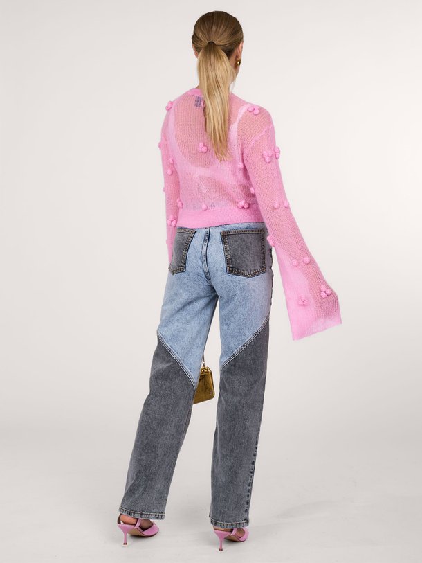 Ontdek de High waist straight fit patchwork jeans van Rotate Birger Christensen in de kleur blauwgrijs bij Orangebag. Op werkdagen voor 21:45 besteld, morgen in huis.