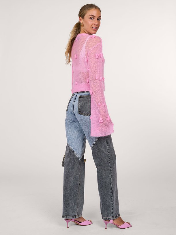 Ontdek de High waist straight fit patchwork jeans van Rotate Birger Christensen in de kleur blauwgrijs bij Orangebag. Op werkdagen voor 21:45 besteld, morgen in huis.