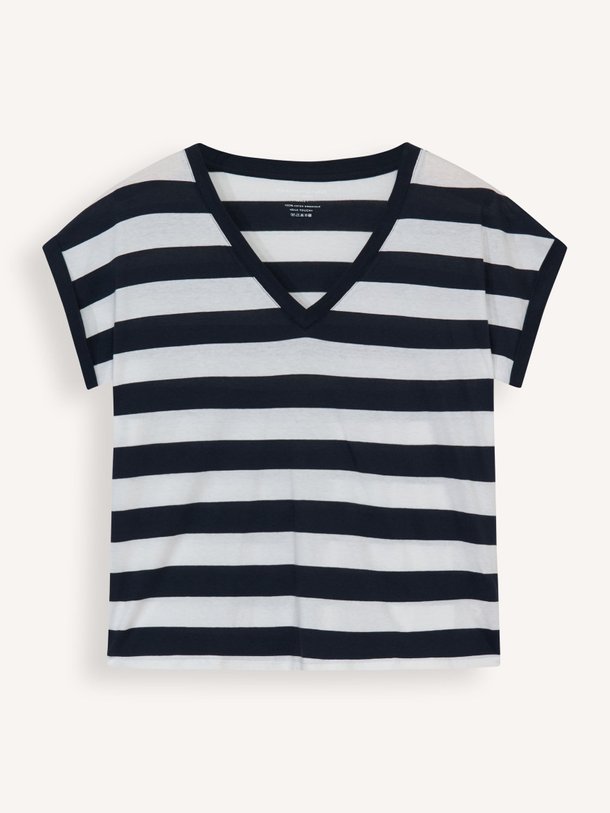 Majestic Filatures M456 Organic Cotton Gestreept T-Shirt - Donkerblauw Ontdek de M456 Organic cotton gestreept T-shirt van Majestic Filatures in de kleur donkerblauw bij Orangebag. Op werkdagen voor 21:45 besteld, morgen in huis.