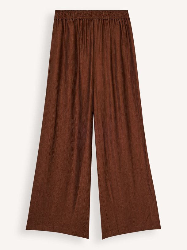 Ontdek de Janou viscosemix wide leg broek van Knit-ted in de kleur Bruin bij Orangebag. Op werkdagen voor 21:45 besteld, morgen in huis.