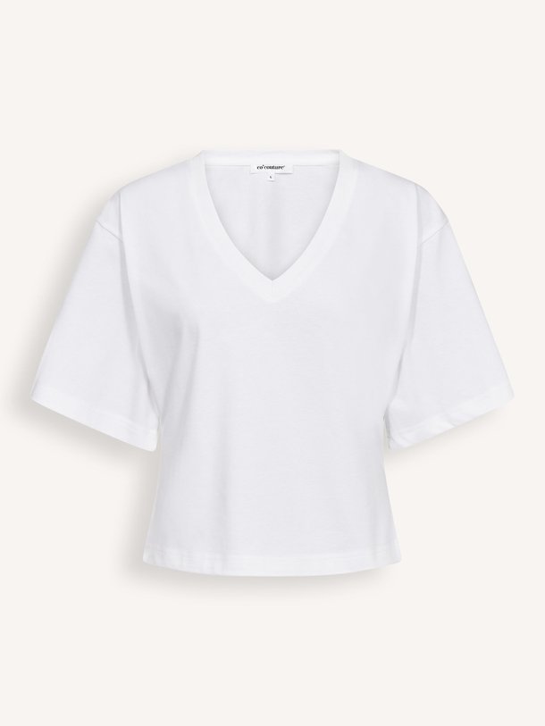 Ontdek de Zenga katoenen T-shirt van Co'Couture in de kleur Wit bij Orangebag. Op werkdagen voor 21:45 besteld, morgen in huis.