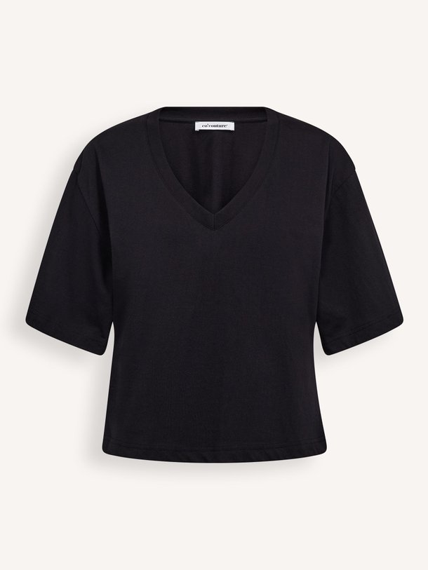 Ontdek de Zenga katoenen T-shirt van Co'Couture in de kleur Zwart bij Orangebag. Op werkdagen voor 21:45 besteld, morgen in huis.