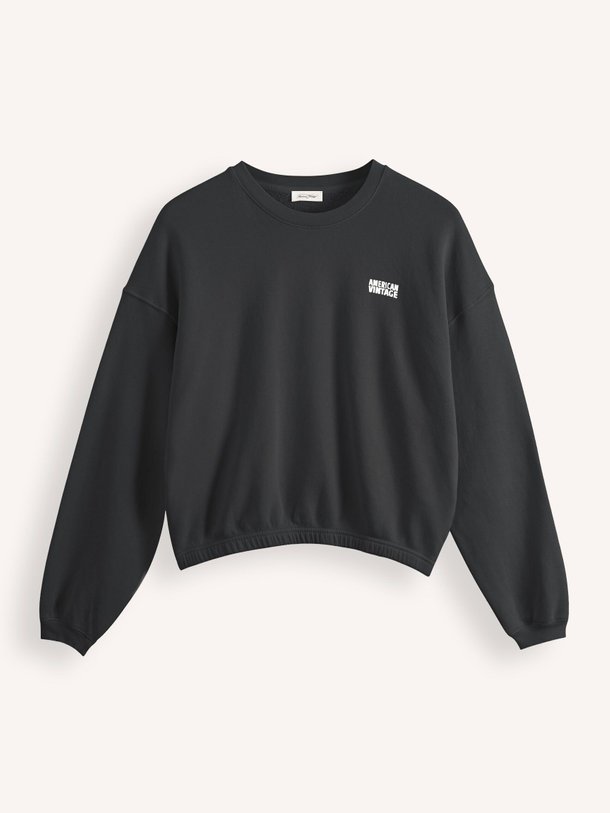 Ontdek de Izubird katoenmix logo sweater van American Vintage in de kleur donkergrijs bij Orangebag. Op werkdagen voor 21:45 besteld, morgen in huis.