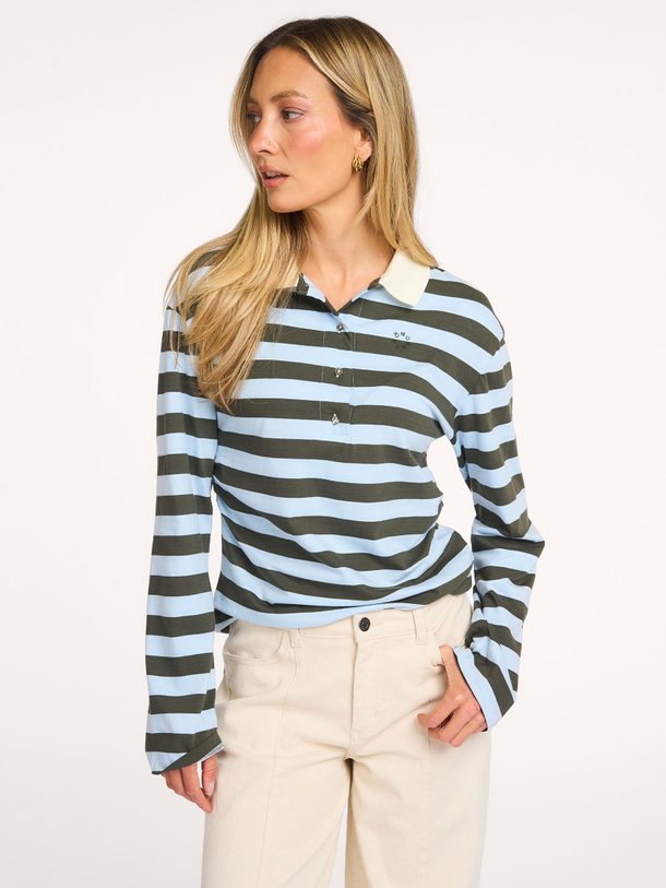 Ontdek de Stetson katoenen gestreepte polo top van Modstrom in de kleur Donkergroen bij Orangebag. Op werkdagen voor 21:45 besteld, morgen in huis.