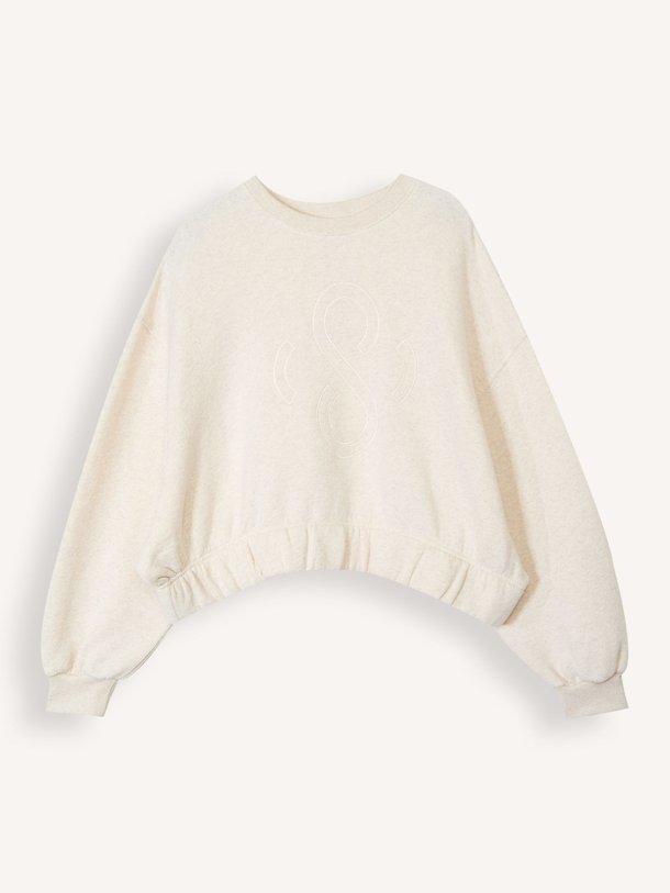 Ontdek de Katoenmix gemêleerde sweater van Summum in de kleur Ecru bij Orangebag. Op werkdagen voor 21:45 besteld, morgen in huis.