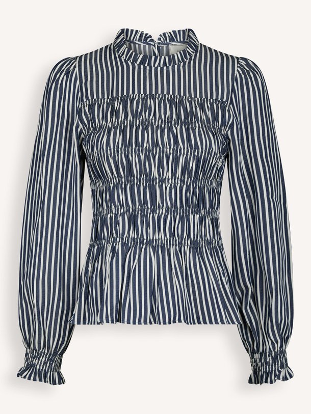 Ontdek de Possa katoenmix gestreepte top van Neo Noir in de kleur Donkerblauw bij Orangebag. Op werkdagen voor 21:45 besteld, morgen in huis.