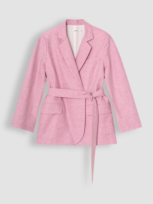 Ontdek de Marie linnen/katoenmix blazer van Graumann in de kleur roze bij Orangebag. Op werkdagen voor 21:45 besteld, morgen in huis.