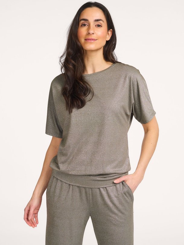 Ontdek de Viscosemix glitter top van No Man's Land in de kleur Donkergroen bij Orangebag. Op werkdagen voor 21:45 besteld, morgen in huis.