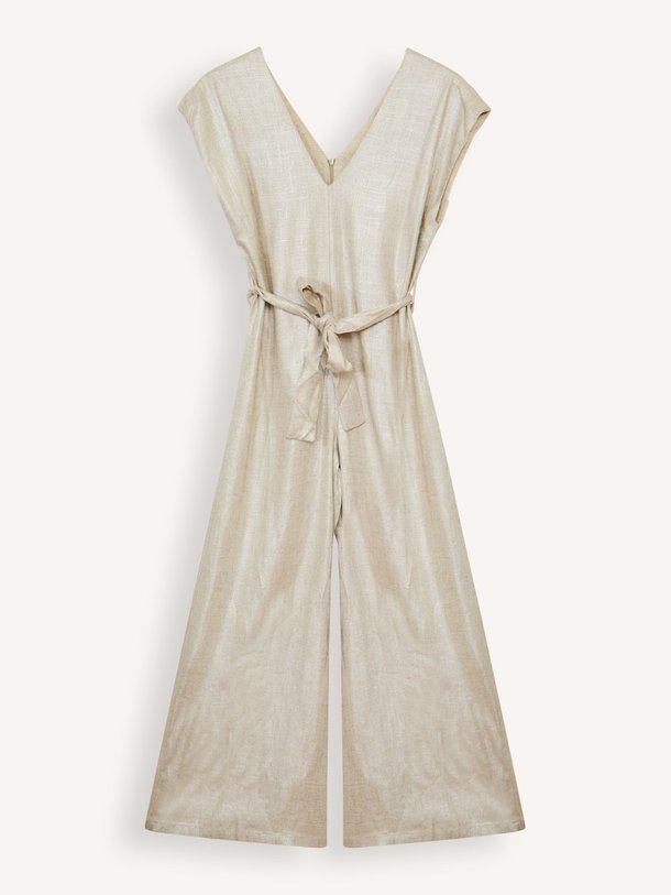 Ontdek de Domee linnen/viscosemix jumpsuit van La Fee Maraboutee in de kleur beige bij Orangebag. Op werkdagen voor 21:45 besteld, morgen in huis.