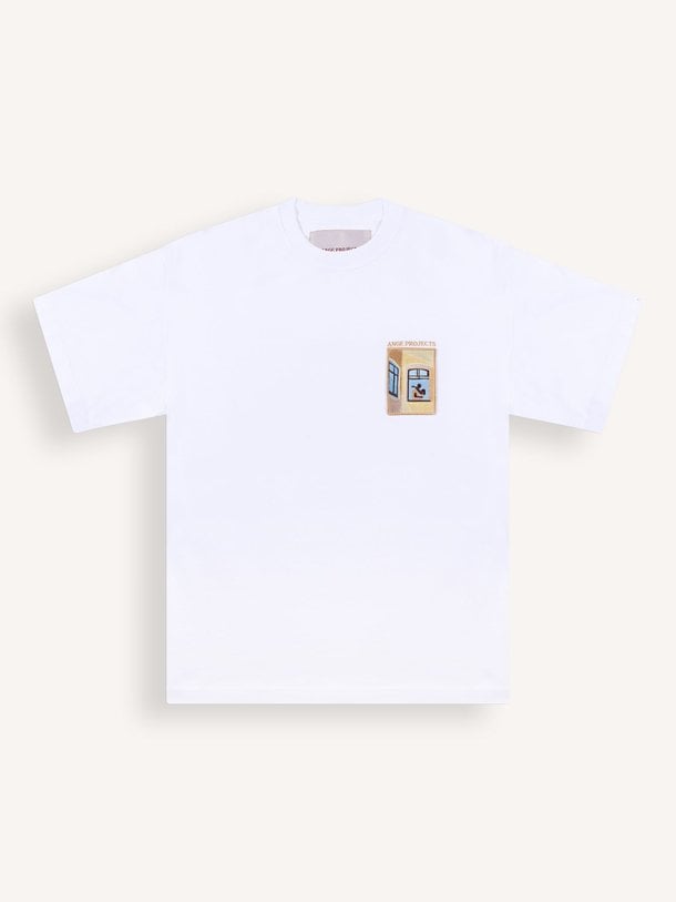 Ontdek de Katoenen T-shirt van Ange Projects in de kleur Wit bij Orangebag. Op werkdagen voor 21:45 besteld, morgen in huis.