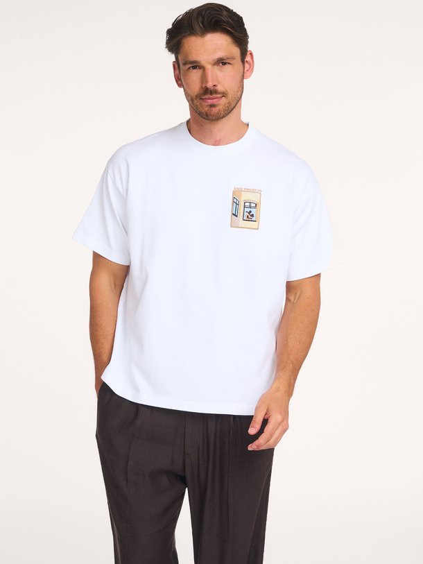 Ontdek de Katoenen T-shirt van Ange Projects in de kleur Wit bij Orangebag. Op werkdagen voor 21:45 besteld, morgen in huis.