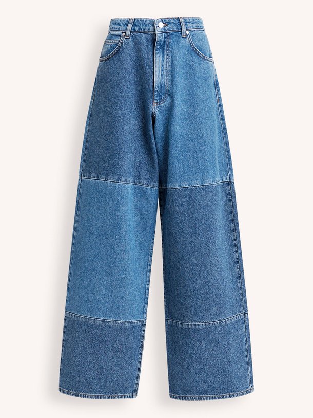 Ontdek de Jee high waist wide leg jeans van Essentiel Antwerp in de kleur Blauw bij Orangebag. Op werkdagen voor 21:45 besteld, morgen in huis.