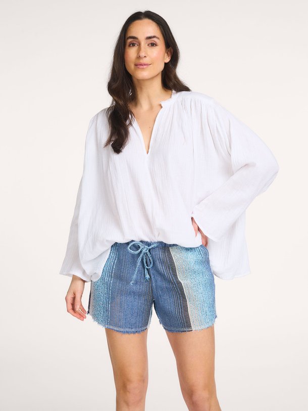 Ontdek de Veneda katoenmix short van Sea Me Happy in de kleur Blauw bij Orangebag. Op werkdagen voor 21:45 besteld, morgen in huis.