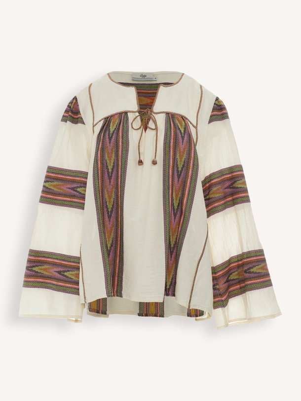 Ontdek de Symmetry katoenen top met dessin van Devotion in de kleur beige bij Orangebag. Op werkdagen voor 21:45 besteld, morgen in huis.